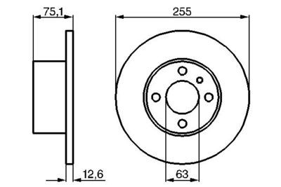Brake Disc BOSCH 0 986 478 032