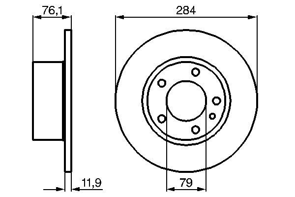 BOSCH 0 986 478 037 Brake Disc