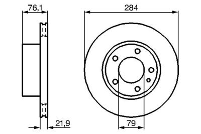 Brake Disc BOSCH 0 986 478 043