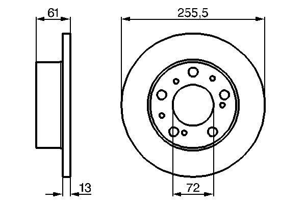 BOSCH 0 986 478 067 Brake Disc