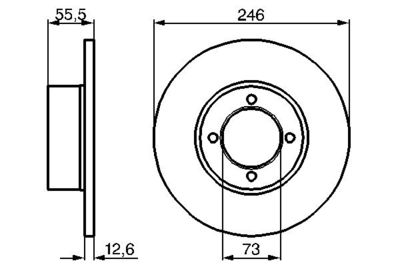 Brake Disc BOSCH 0 986 478 082