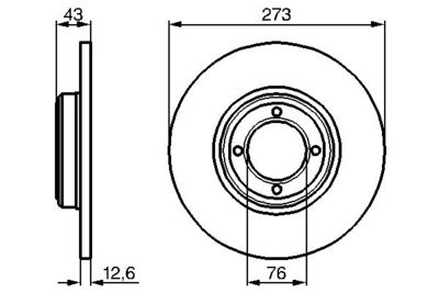 Brake Disc BOSCH 0 986 478 091
