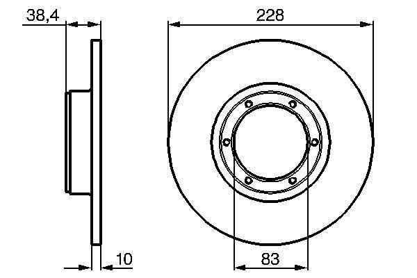 BOSCH 0 986 478 103 Brake Disc
