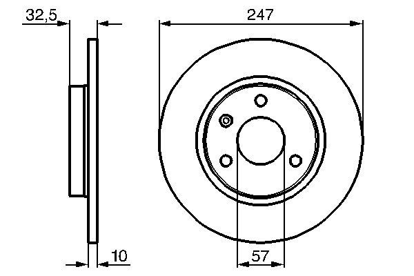 BOSCH 0 986 478 142 Brake Disc