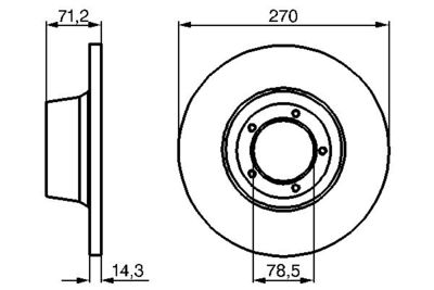 Brake Disc BOSCH 0 986 478 190
