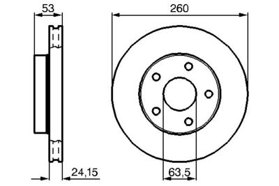Brake Disc BOSCH 0 986 478 195