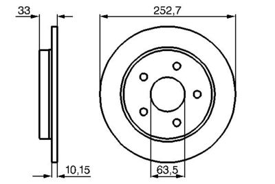 Brake Disc BOSCH 0 986 478 196