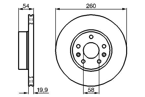 BOSCH 0 986 478 218 Brake Disc