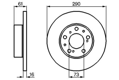 Brake Disc BOSCH 0 986 478 234