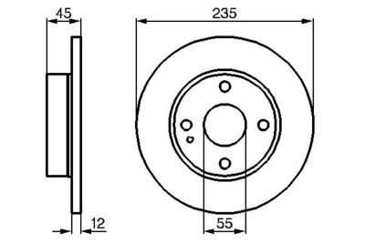 Brake Disc BOSCH 0 986 478 252