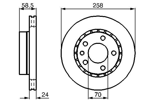 BOSCH 0 986 478 265 Brake Disc