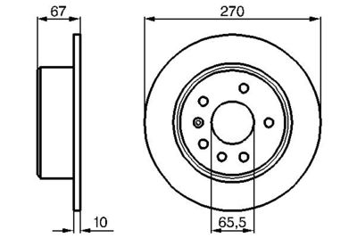 Brake Disc BOSCH 0 986 478 267