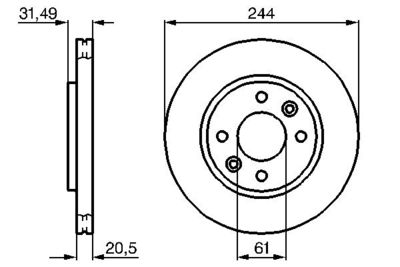 Brake Disc BOSCH 0 986 478 278