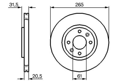 Brake Disc BOSCH 0 986 478 279