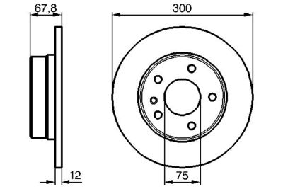 Brake Disc BOSCH 0 986 478 322