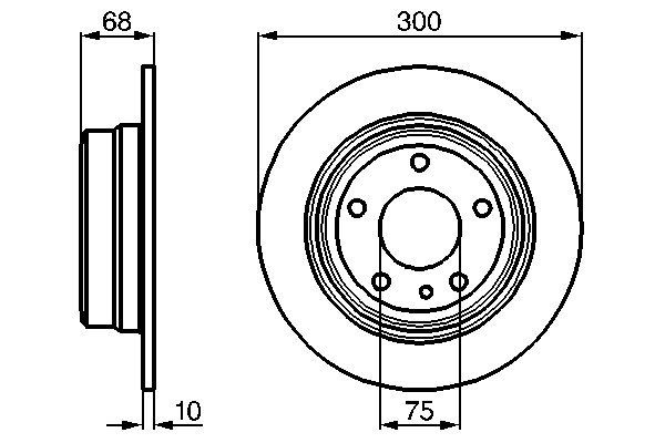 BOSCH 0 986 478 323 Brake Disc