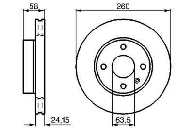 Brake Disc BOSCH 0 986 478 346