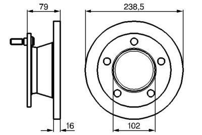 Brake Disc BOSCH 0 986 478 357