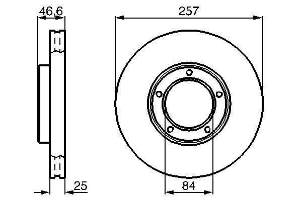 BOSCH 0 986 478 397 Brake Disc