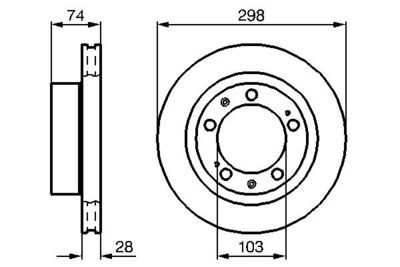 Brake Disc BOSCH 0 986 478 418