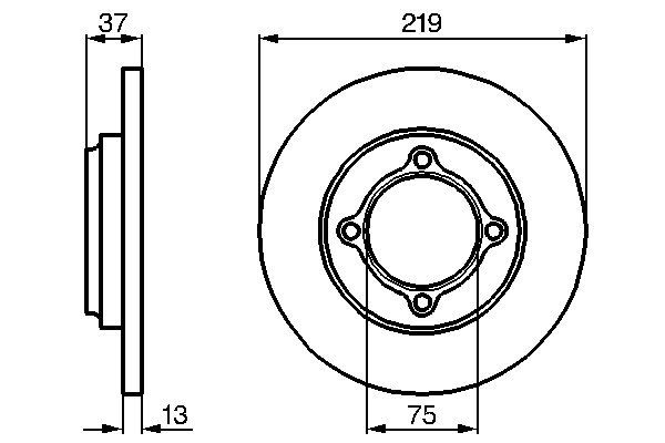 BOSCH 0 986 478 429 Brake Disc