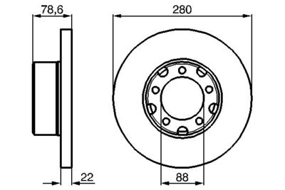 Brake Disc BOSCH 0 986 478 529