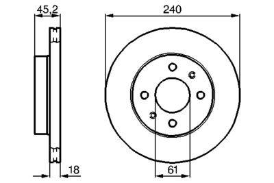 Brake Disc BOSCH 0 986 478 533