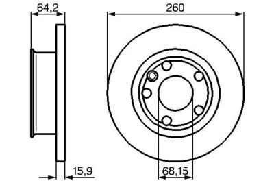 Brake Disc BOSCH 0 986 478 547