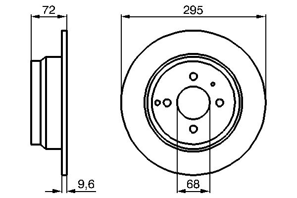 BOSCH 0 986 478 640 Brake Disc