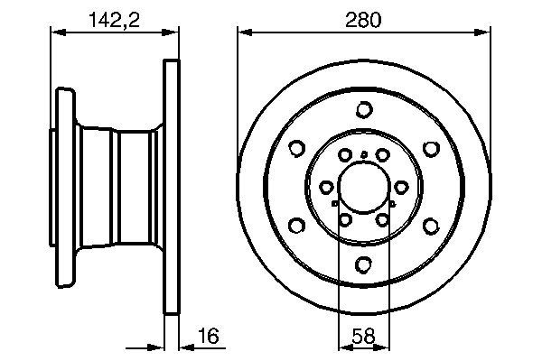 BOSCH 0 986 478 649 Brake Disc