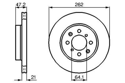 Brake Disc BOSCH 0 986 478 657