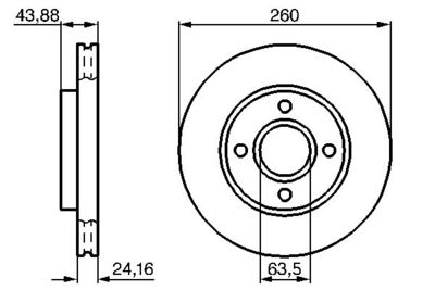 Brake Disc BOSCH 0 986 478 671