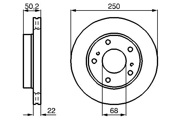 BOSCH 0 986 478 685 Brake Disc