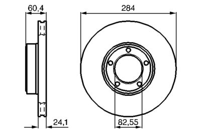 Brake Disc BOSCH 0 986 478 686