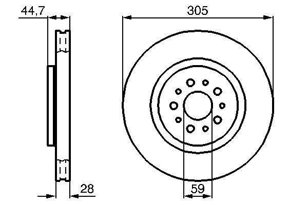 BOSCH 0 986 478 711 Brake Disc