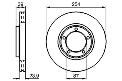 Brake Disc BOSCH 0 986 478 714
