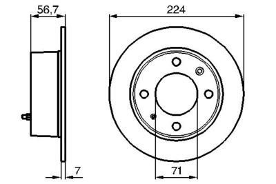 Brake Disc BOSCH 0 986 478 749