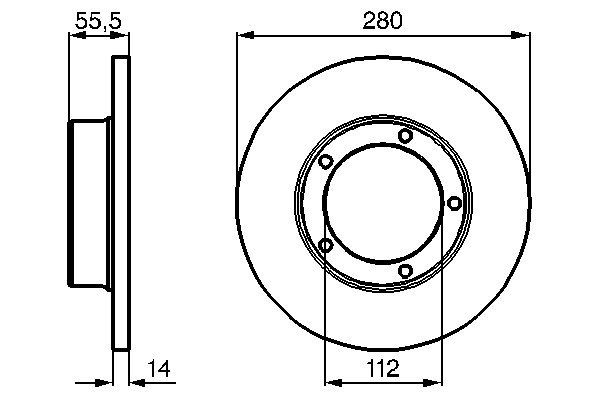 BOSCH 0 986 478 770 Brake Disc