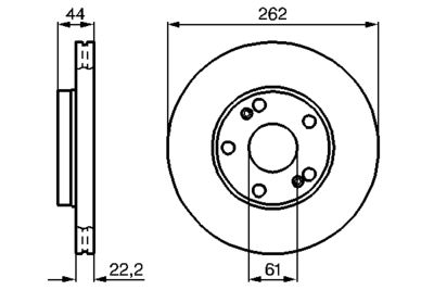 Brake Disc BOSCH 0 986 478 864