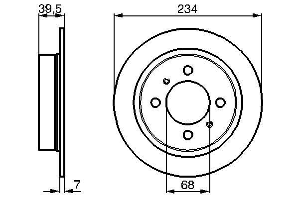 BOSCH 0 986 478 865 Brake Disc