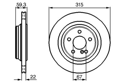 Brake Disc BOSCH 0 986 478 966