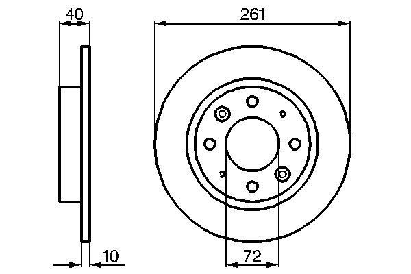 BOSCH 0 986 479 018 Brake Disc