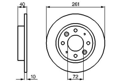 Brake Disc BOSCH 0 986 479 018