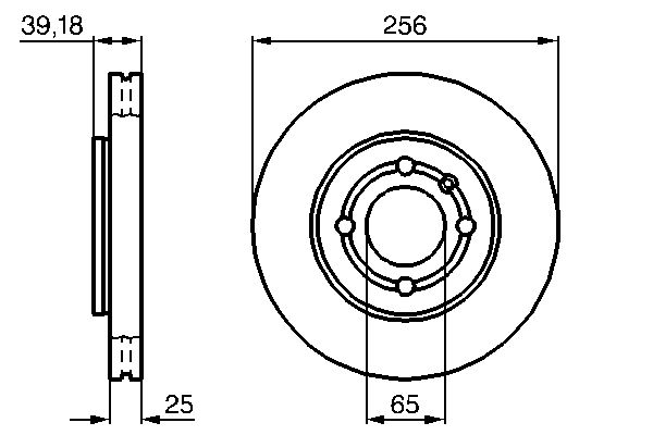 BOSCH 0 986 479 054 Brake Disc