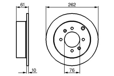 Brake Disc BOSCH 0 986 479 125
