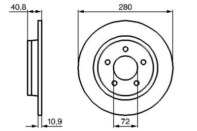 Brake Disc BOSCH 0 986 479 181