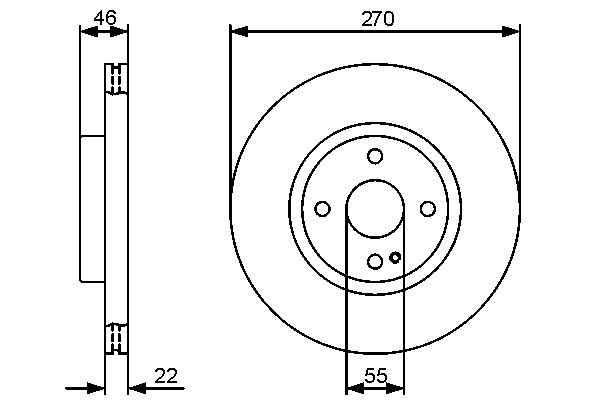 BOSCH 0 986 479 472 Brake Disc