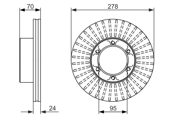 BOSCH 0 986 479 488 Brake Disc