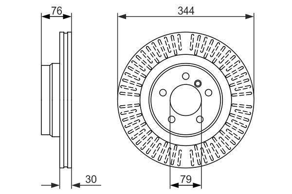 BOSCH 0 986 479 489 Brake Disc