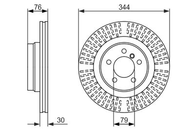 Brake Disc BOSCH 0 986 479 489